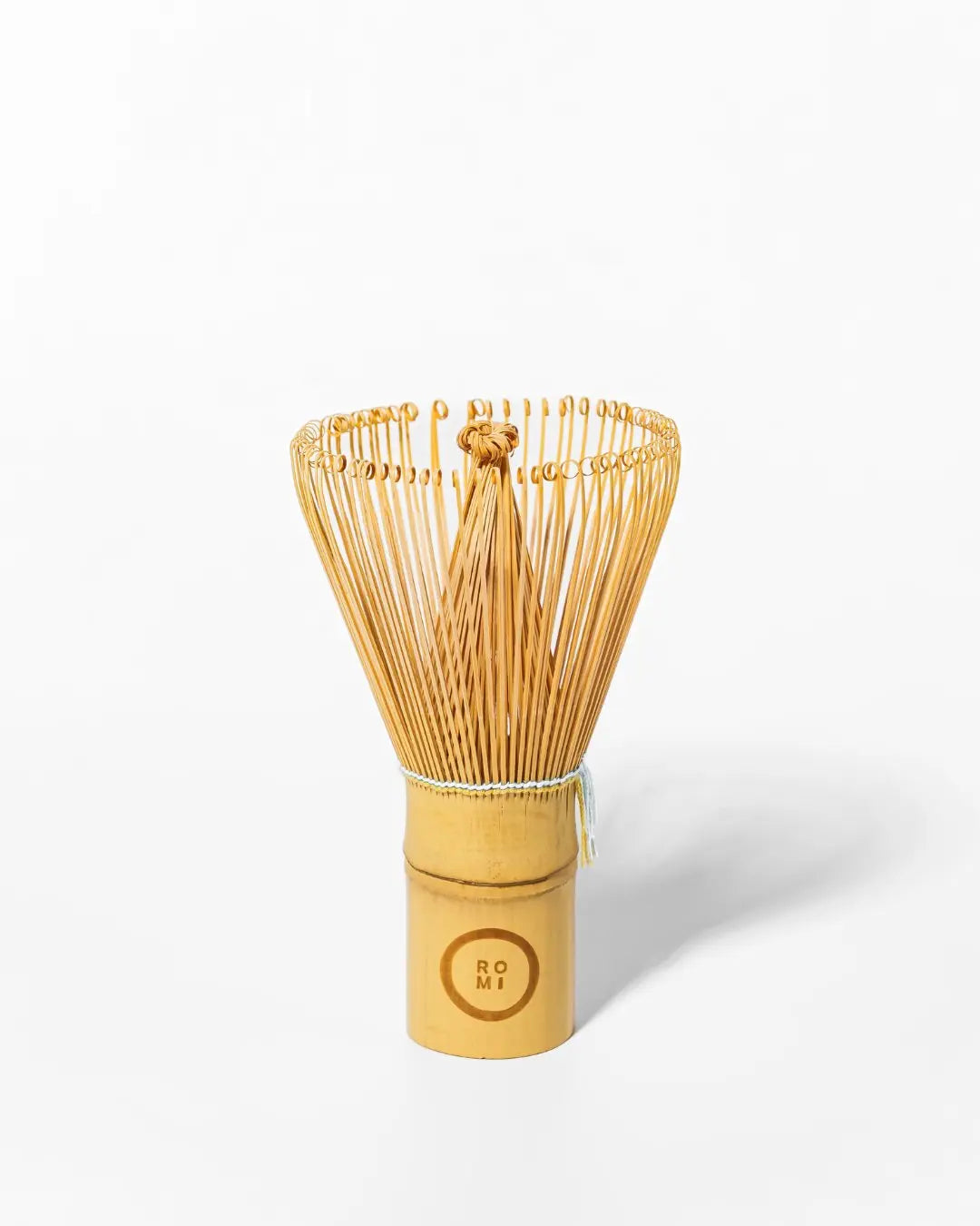 matcha bamboo whisk on white background | Romi Matcha