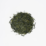 Kabusecha Premium Shaded Green Tea loose leaves on white background | Romi Matcha
