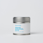 Romi Matcha Organic Ceremonial Blend silver tin on white background