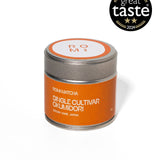 Romi Matcha Single Cultivar Okumidori - 30g tin on white background 