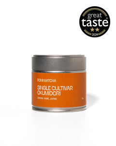 Romi Matcha Single Cultivar Okumidori - 30g tin - Great Taste Award 2 stars 