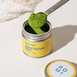 Romi Matcha Single Cultivar Seimei Tin with matcha inside 